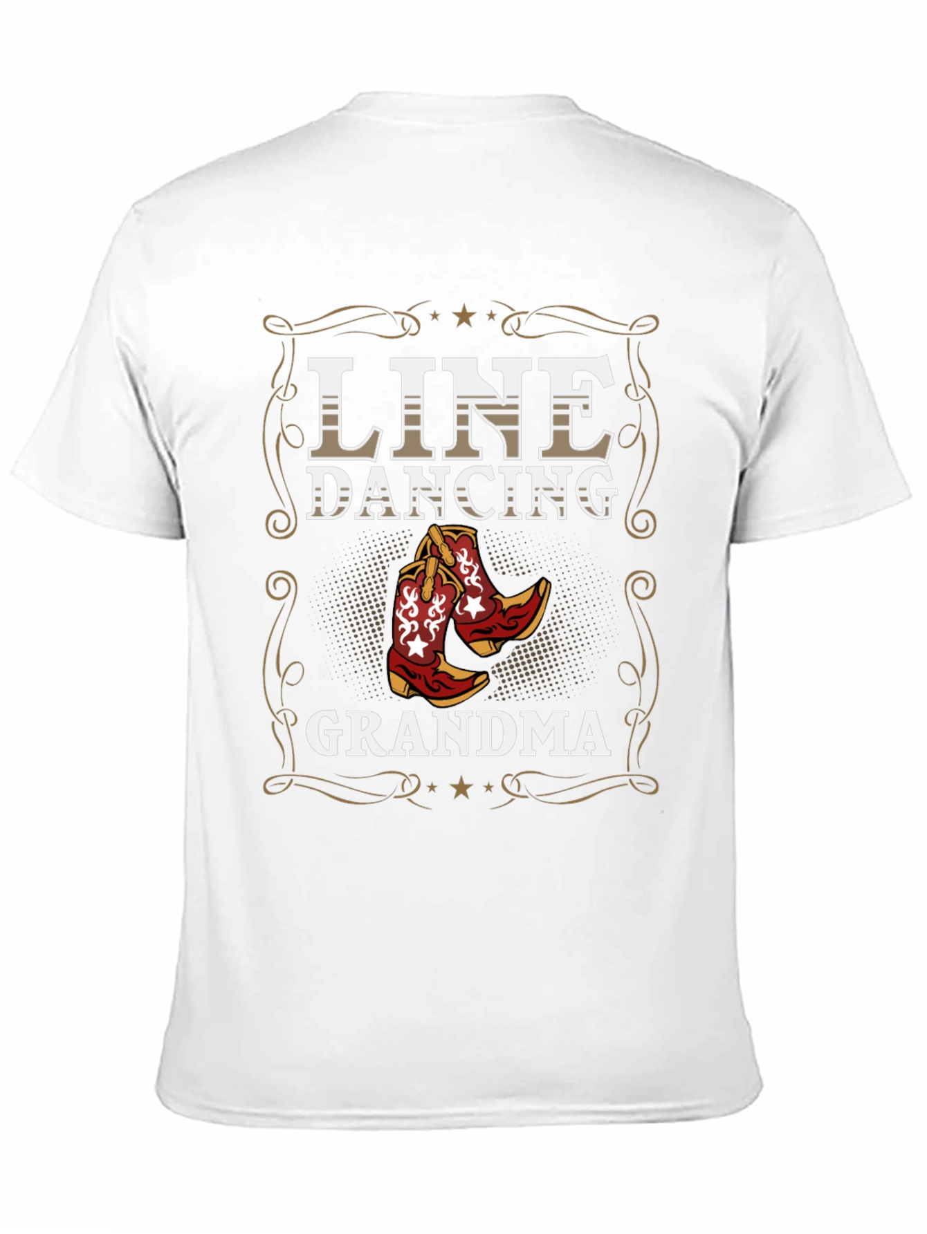 Line Dancing Grandma T-Shirt Western Boots Design