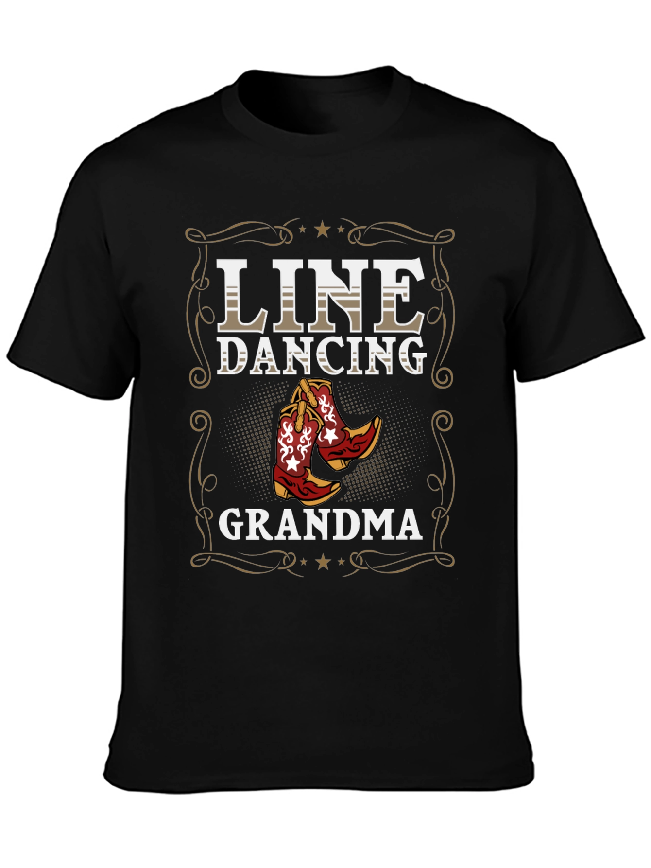 Line Dancing Grandma T-Shirt Western Boots Design