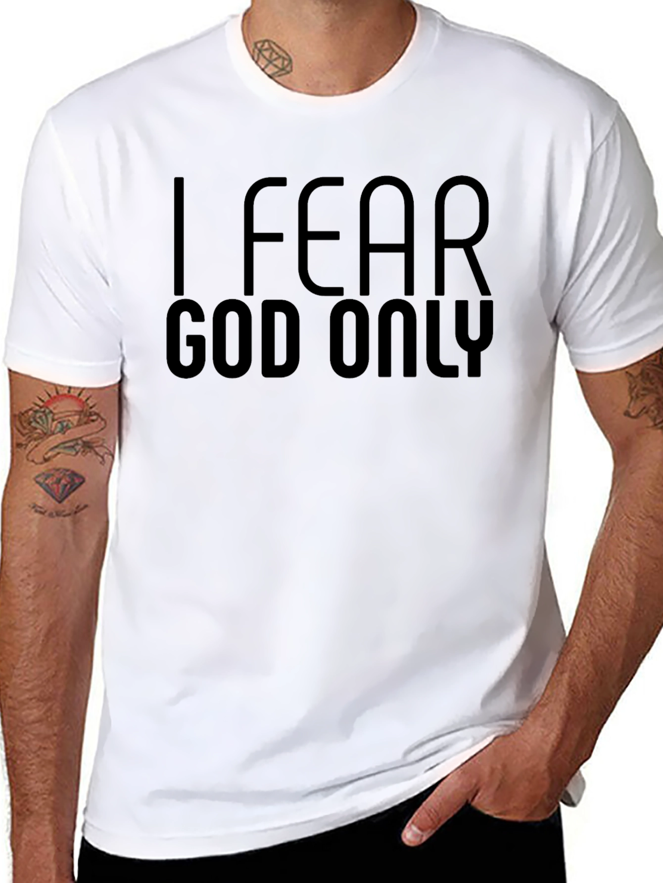 I Fear God Only Graphic Tee - Black