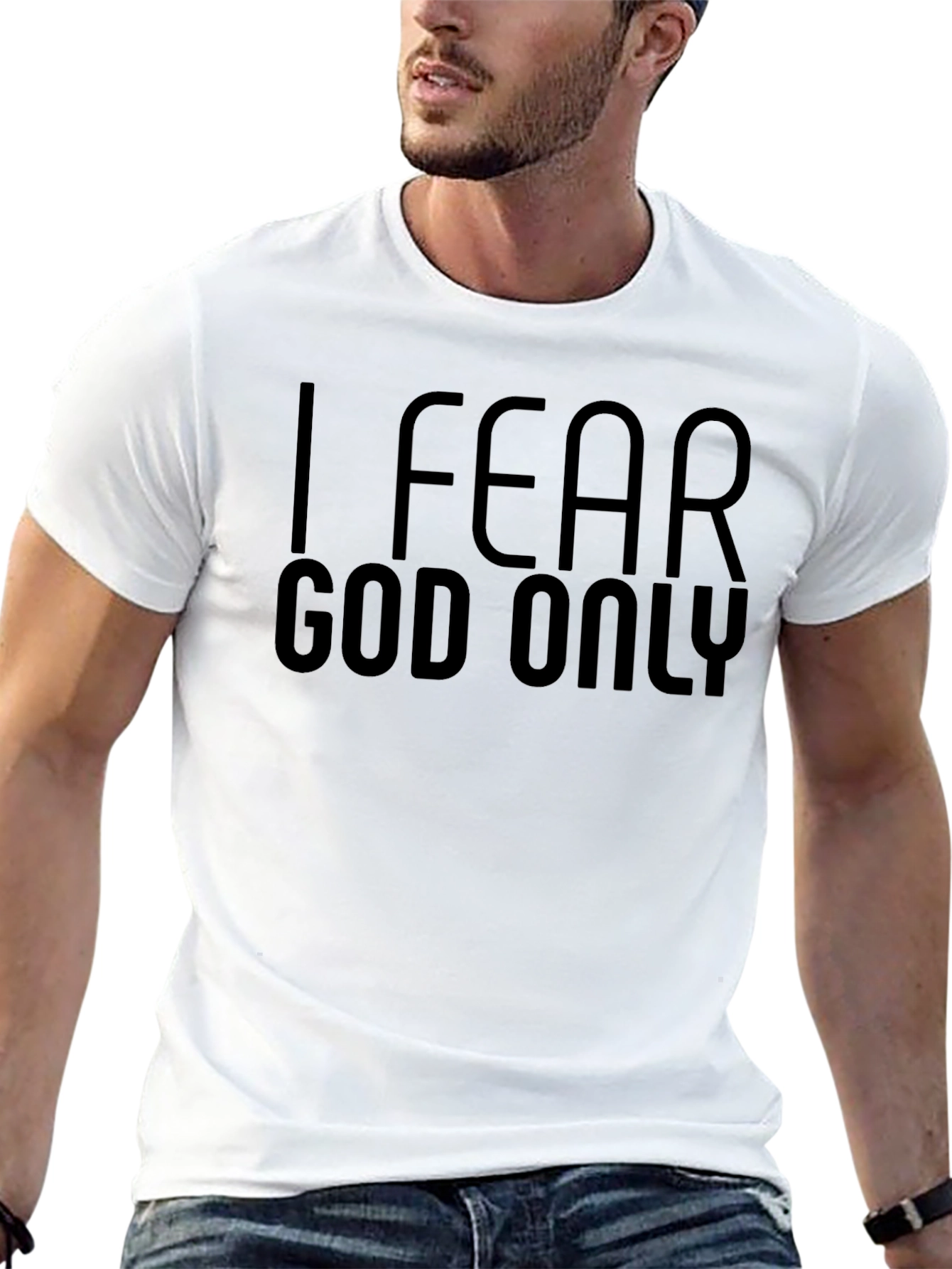 I Fear God Only Graphic Tee - Black