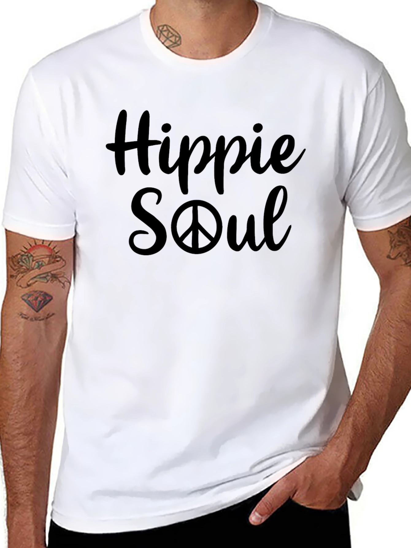 Hippie Soul Graphic T-Shirt - Peace Sign Tee
