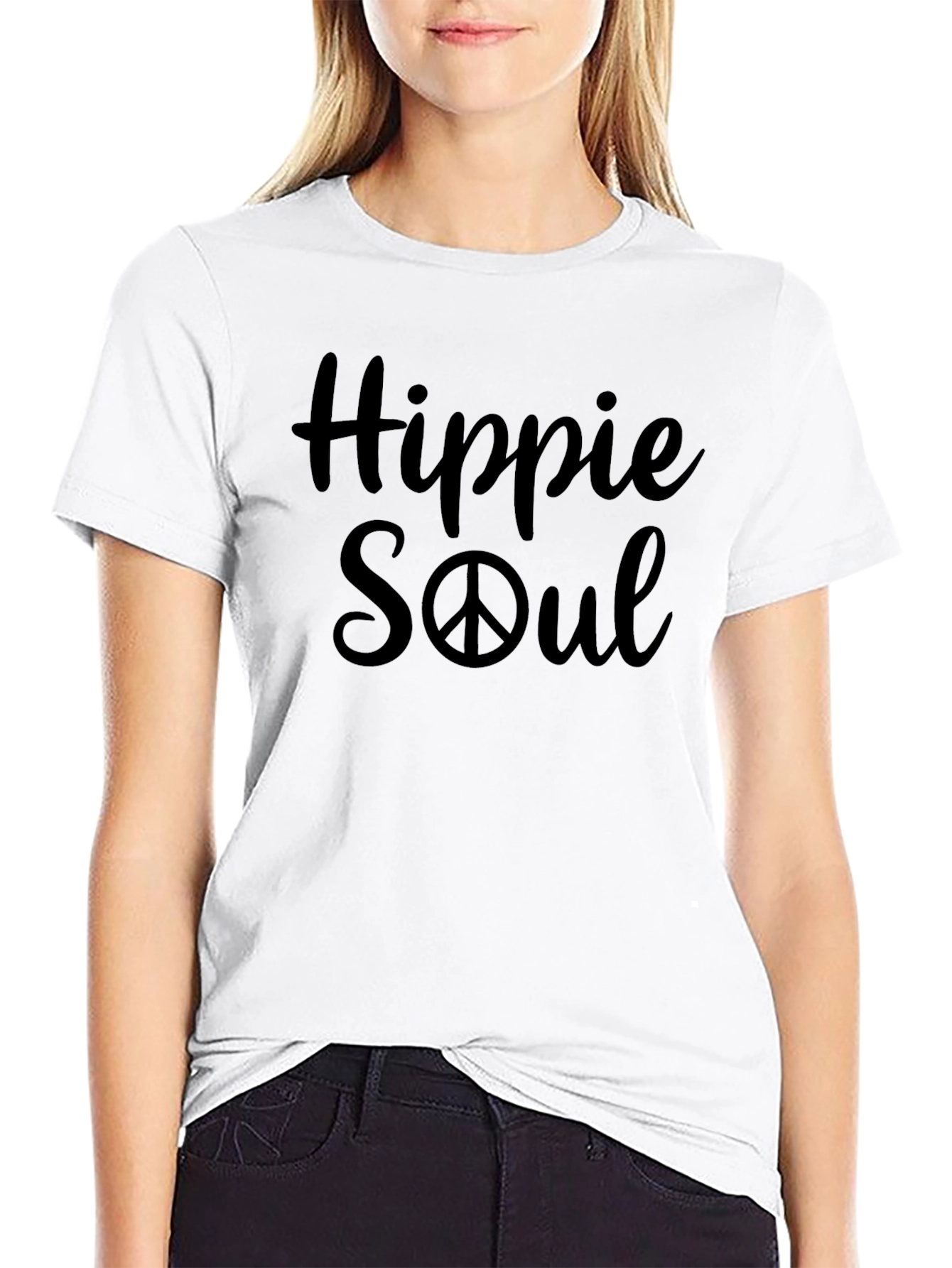 Hippie Soul Graphic T-Shirt - Peace Sign Tee