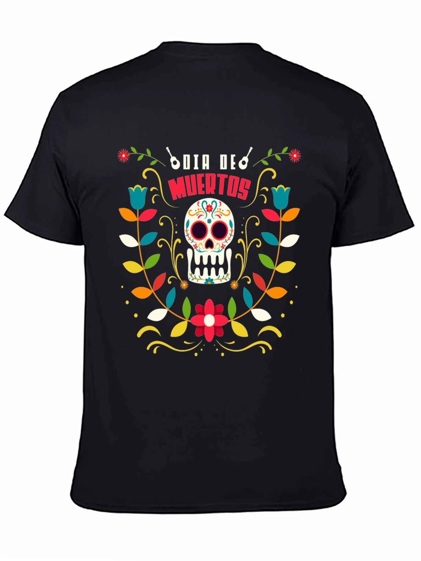 Day of the Dead Sugar Skull Graphic T-Shirt