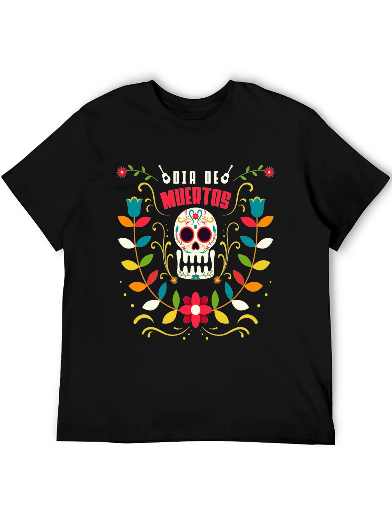 Day of the Dead Sugar Skull Graphic T-Shirt
