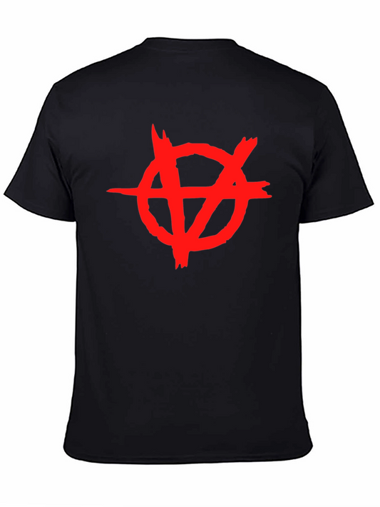 Anarchy Symbol Tee - Edgy Graphic Print Shirt