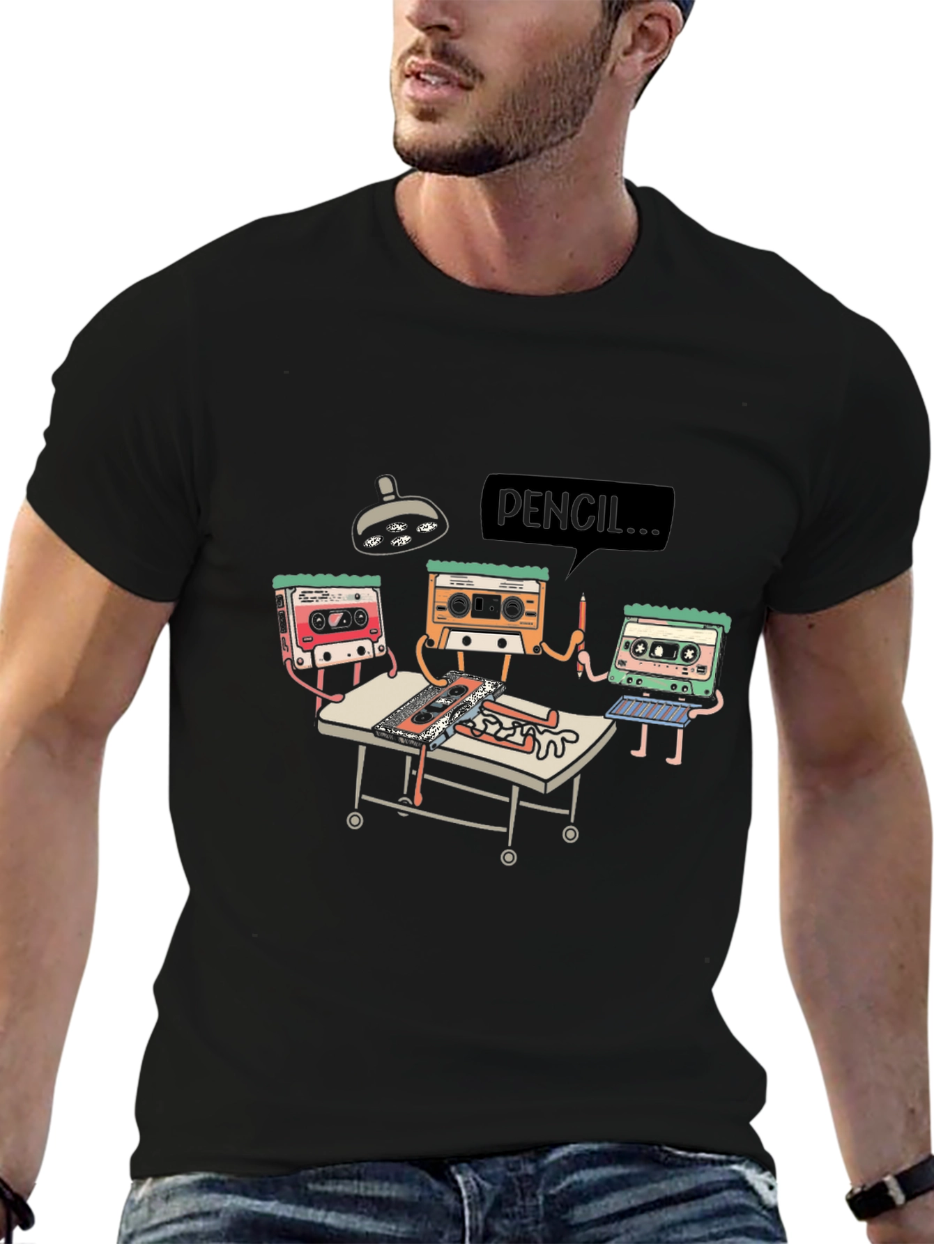 Cassette Tape Surgery T-Shirt - Funny Music Tee