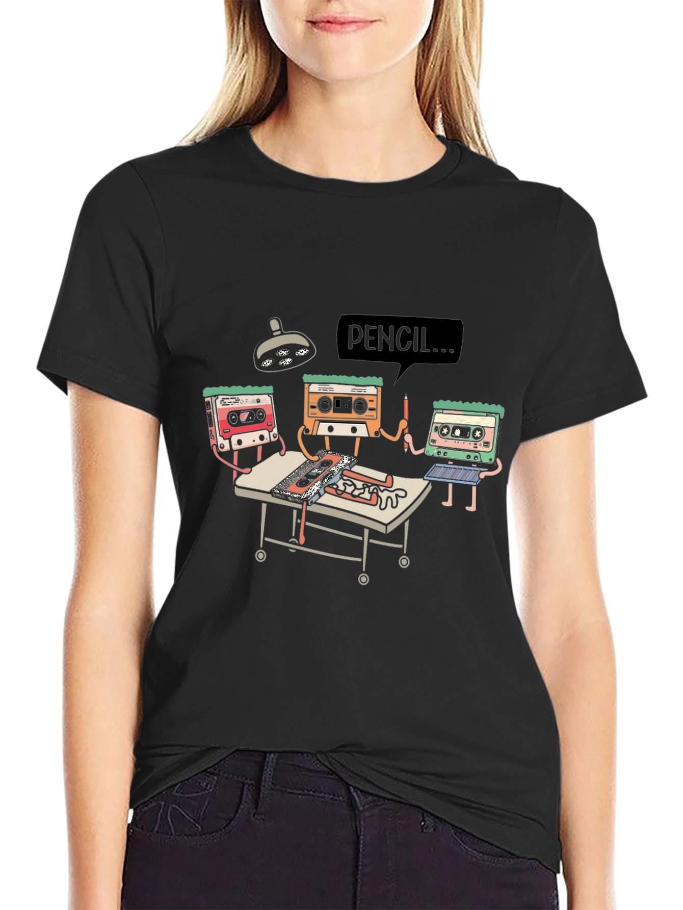 Cassette Tape Surgery T-Shirt - Funny Music Tee