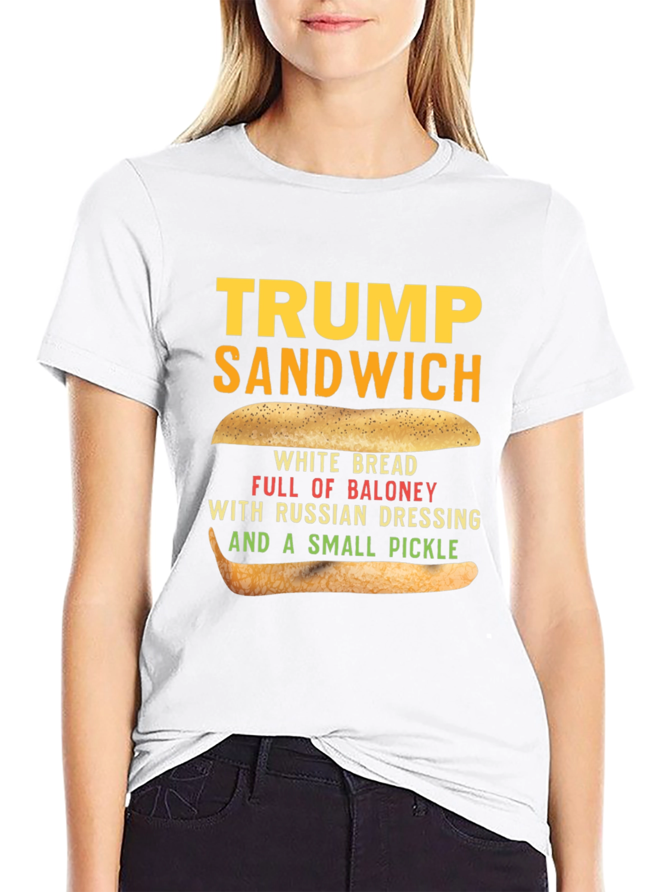 Trump Sandwich Graphic Tee - Political Humor T-Shirt