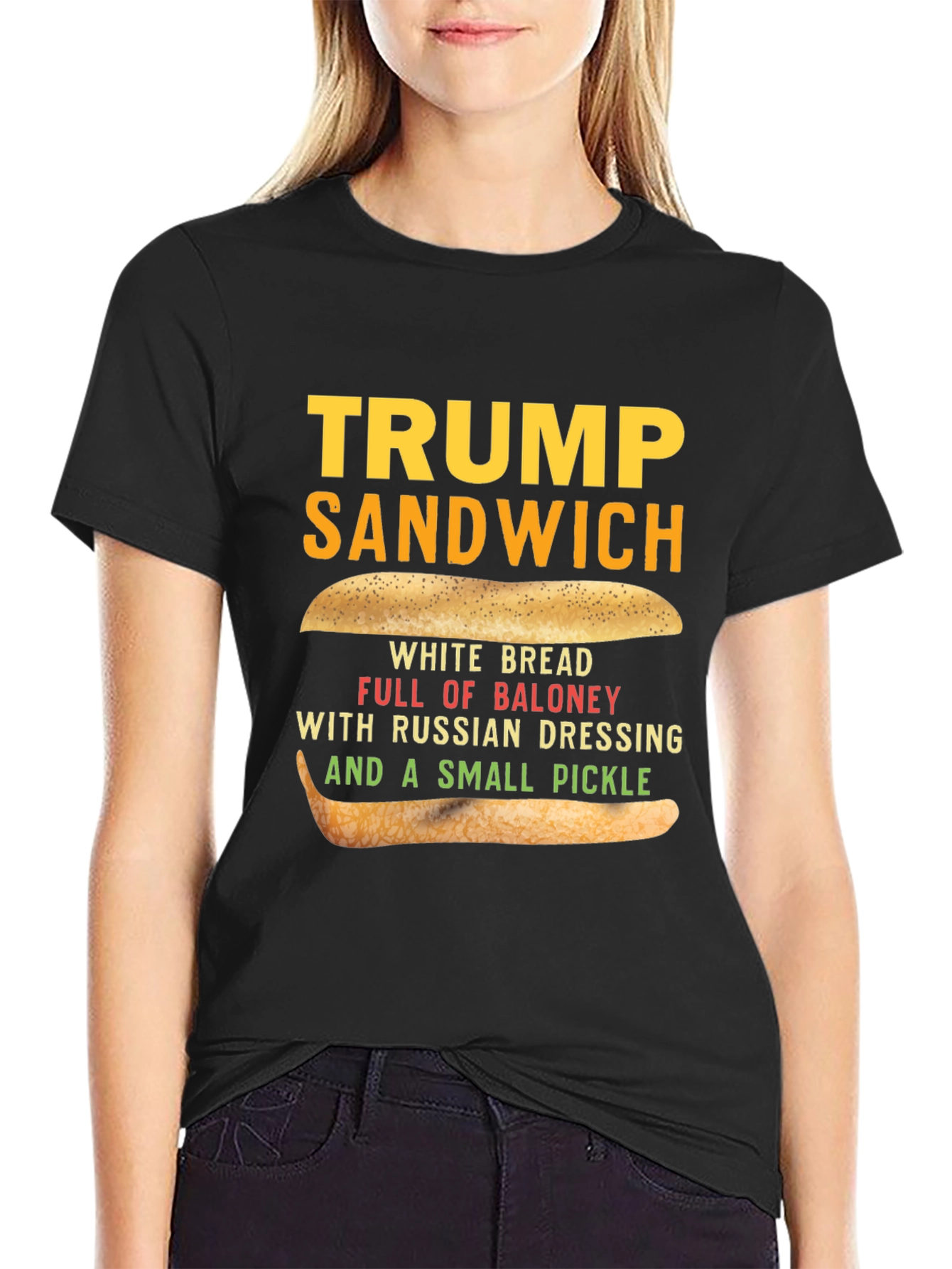 Trump Sandwich Graphic Tee - Political Humor T-Shirt