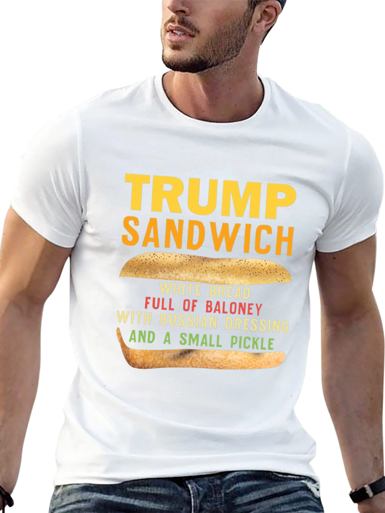 Trump Sandwich Graphic Tee - Political Humor T-Shirt