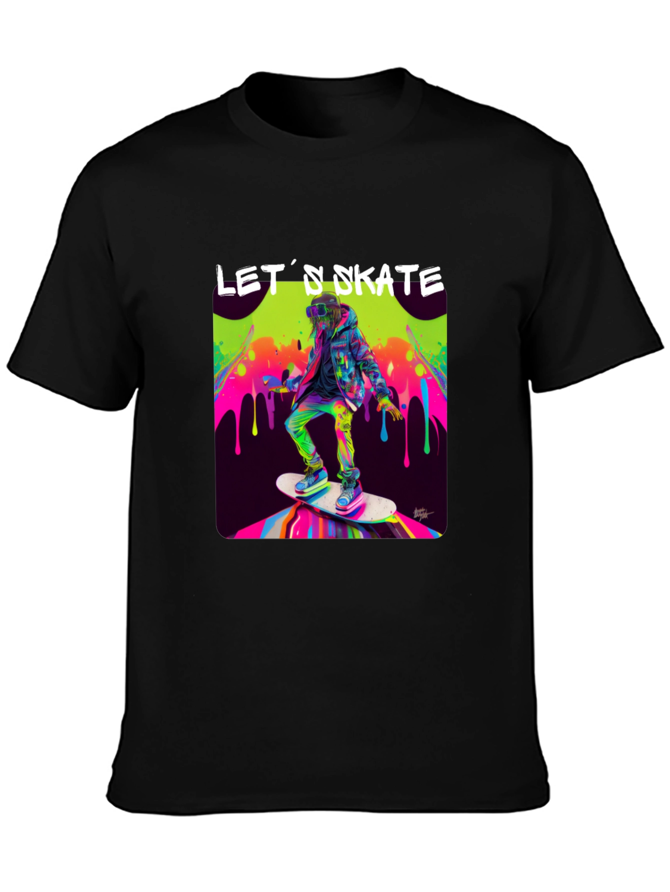 Skateboarding Graphic Tee - Lets Skate!