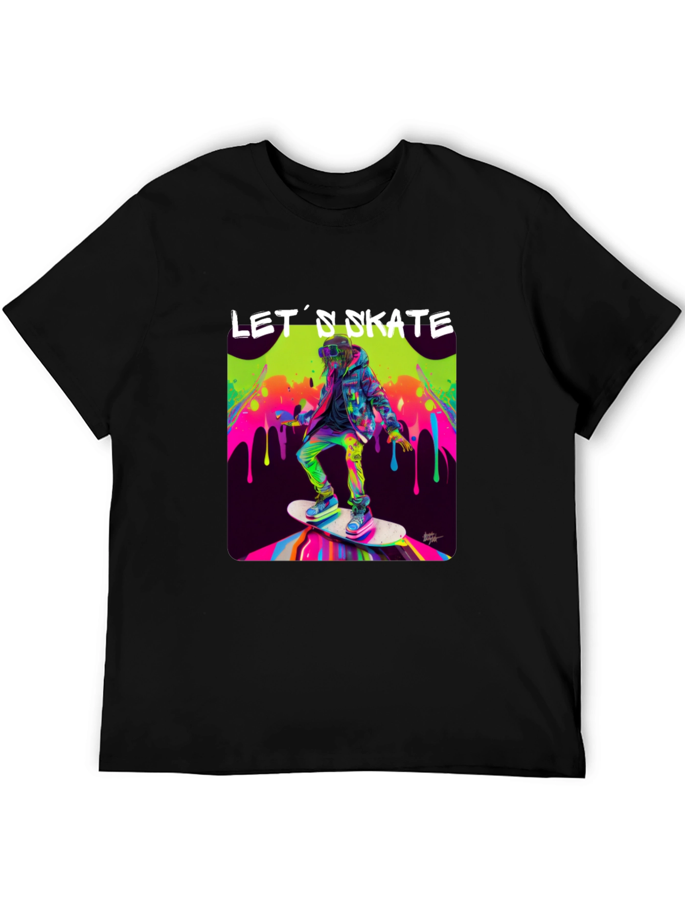 Skateboarding Graphic Tee - Lets Skate!
