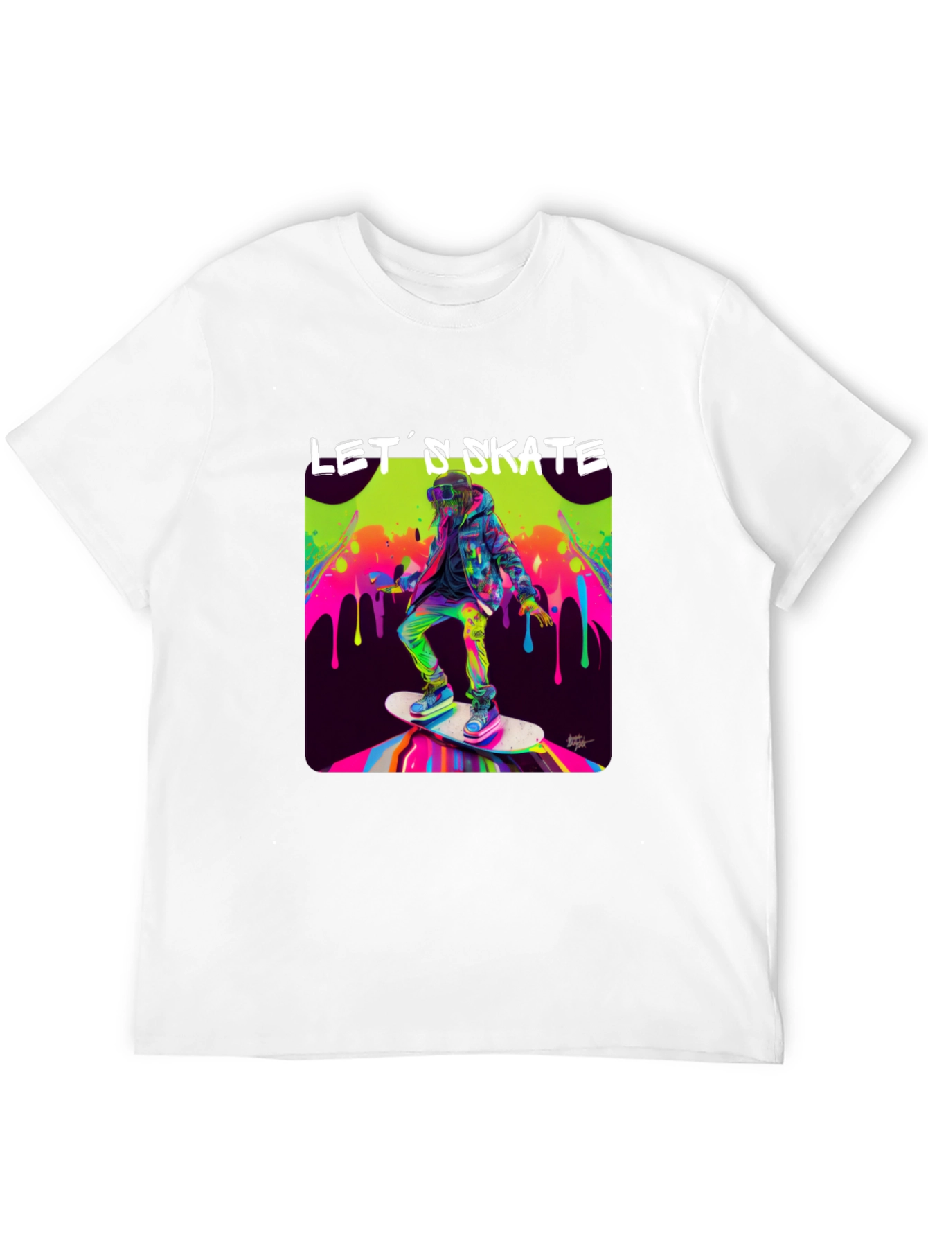 Skateboarding Graphic Tee - Lets Skate!