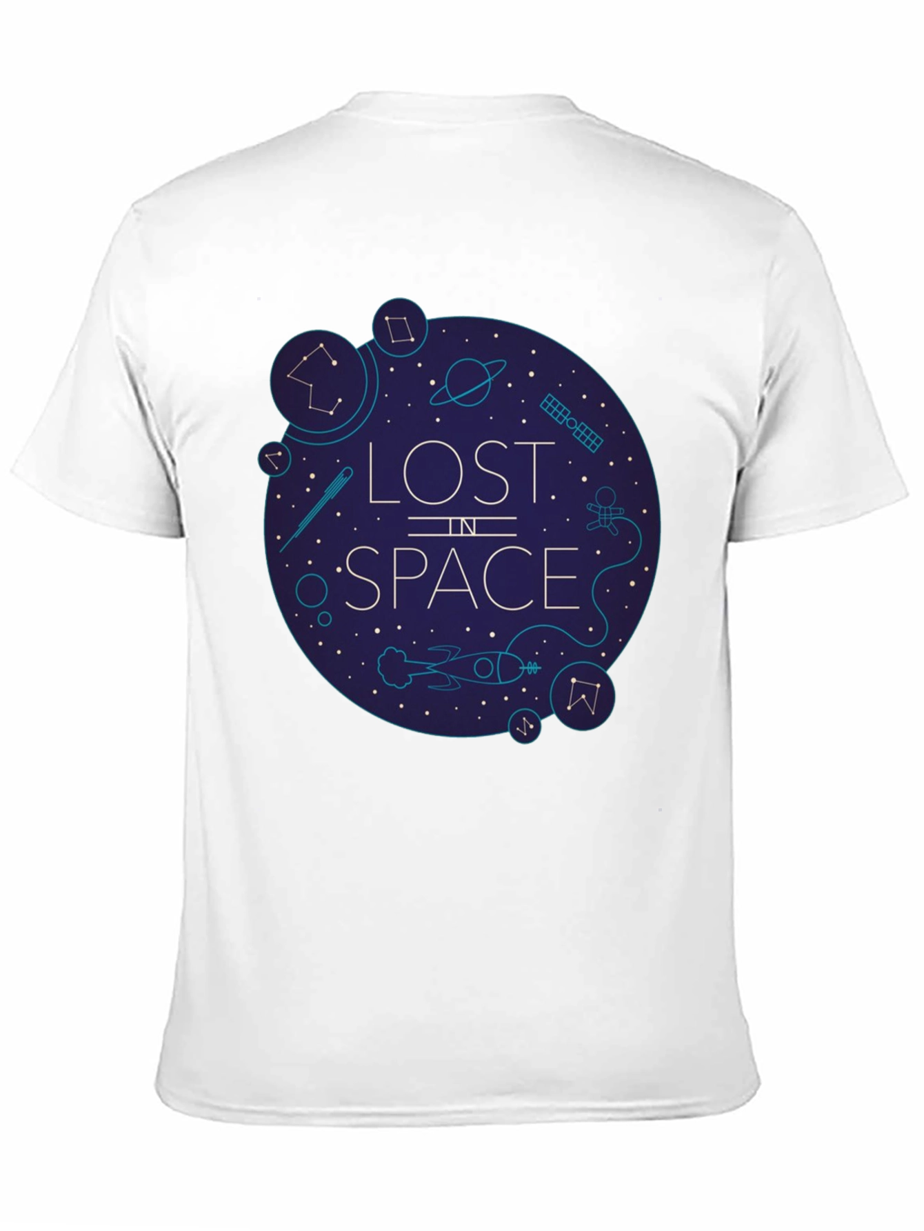 Lost in Space Graphic Tee - Black Cotton Blend