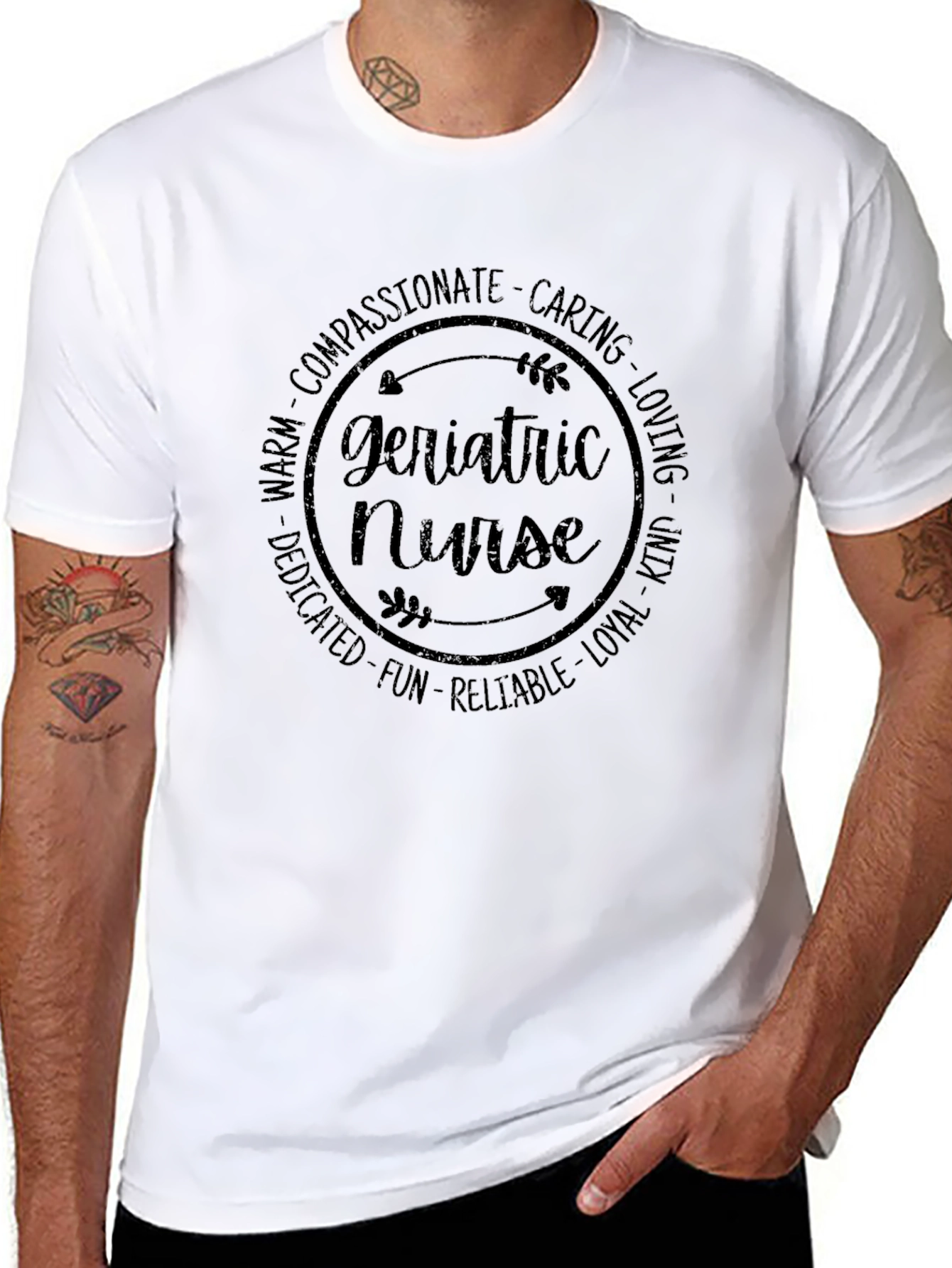 Geriatric Nurse T-Shirt - Caring Profession Apparel
