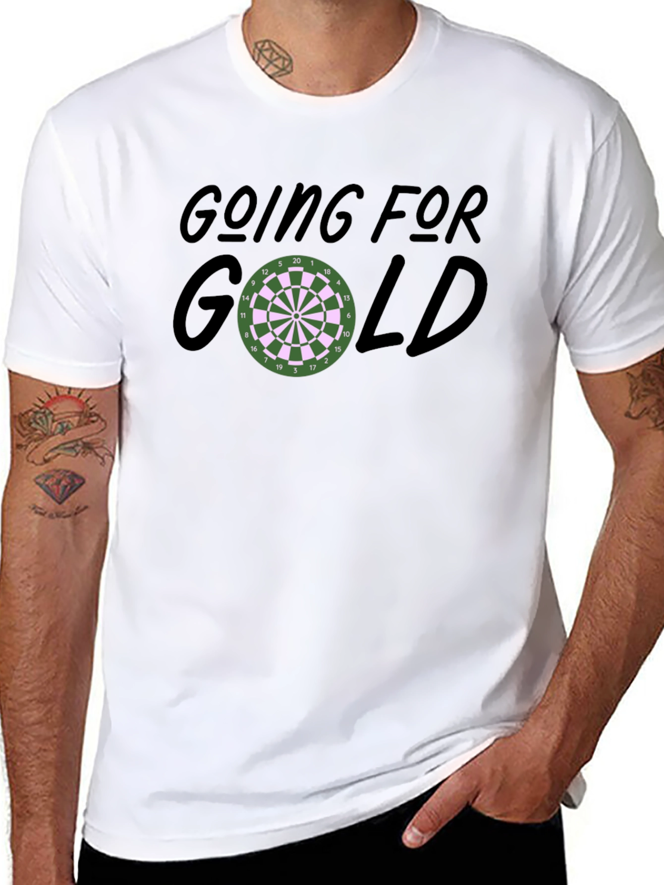 Going For Gold Dartboard Graphic T-Shirt