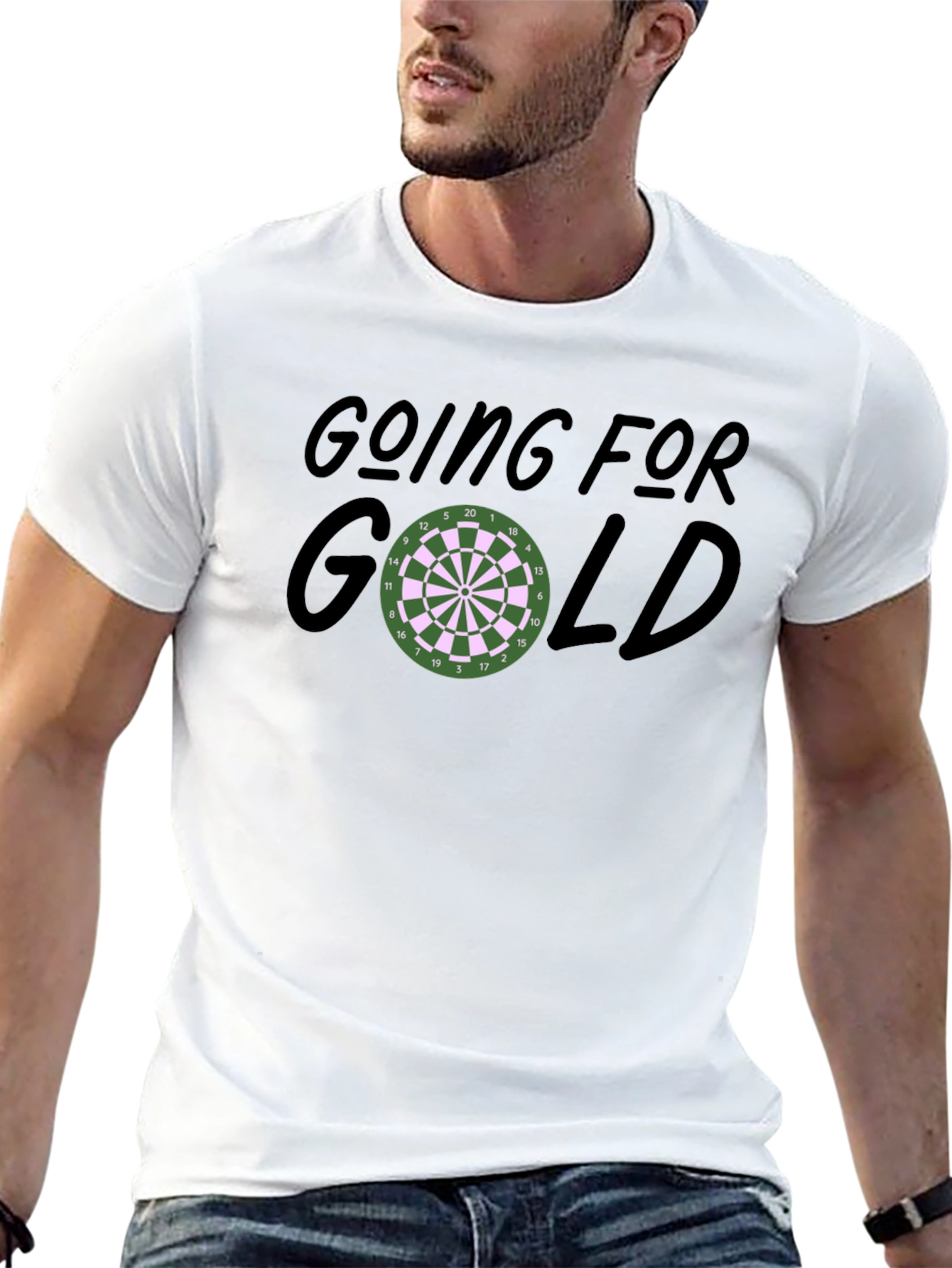 Going For Gold Dartboard Graphic T-Shirt