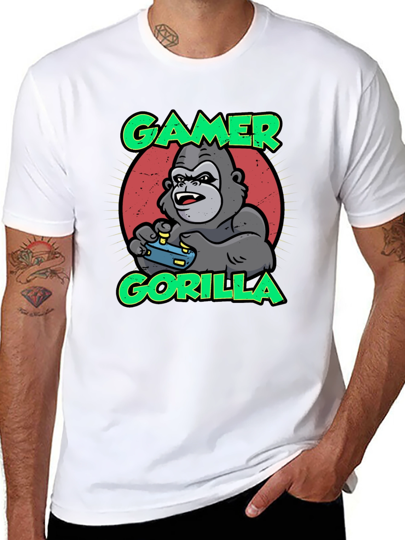 Gamer Gorilla T-Shirt - Funny Gaming Apparel