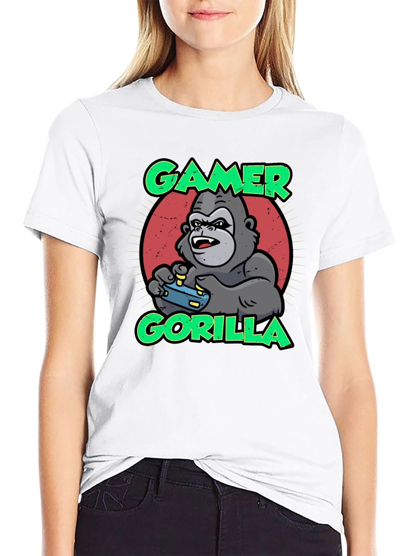 Gamer Gorilla T-Shirt - Funny Gaming Apparel