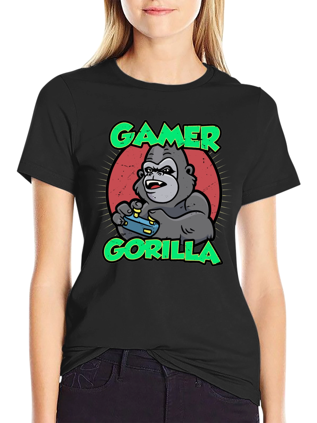 Gamer Gorilla T-Shirt - Funny Gaming Apparel