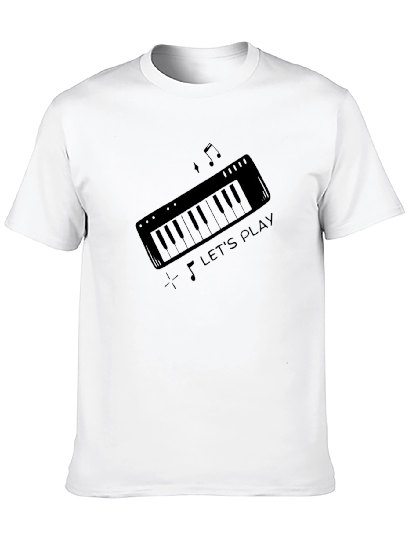Lets Play Keyboard Graphic T-Shirt