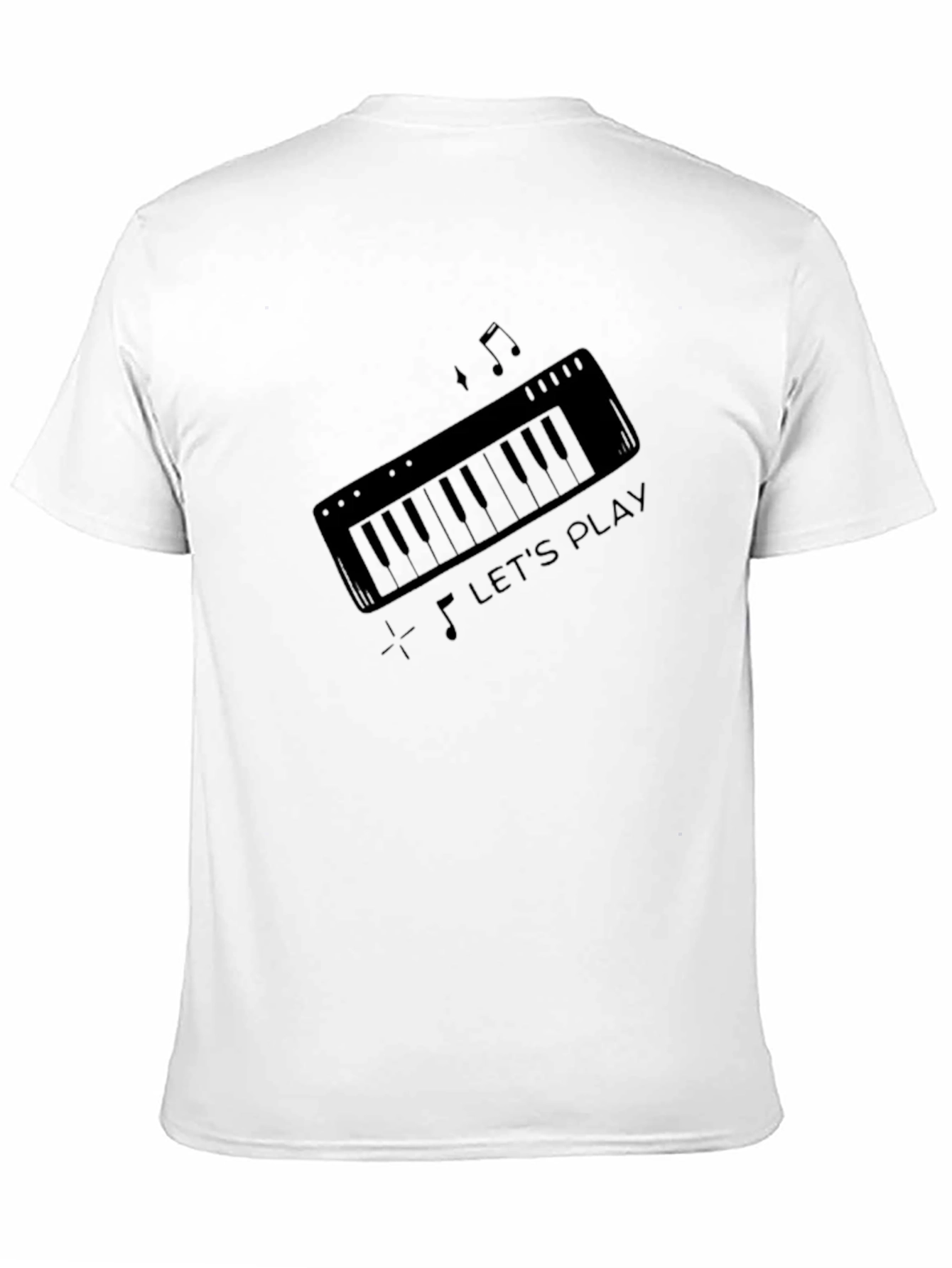 Lets Play Keyboard Graphic T-Shirt