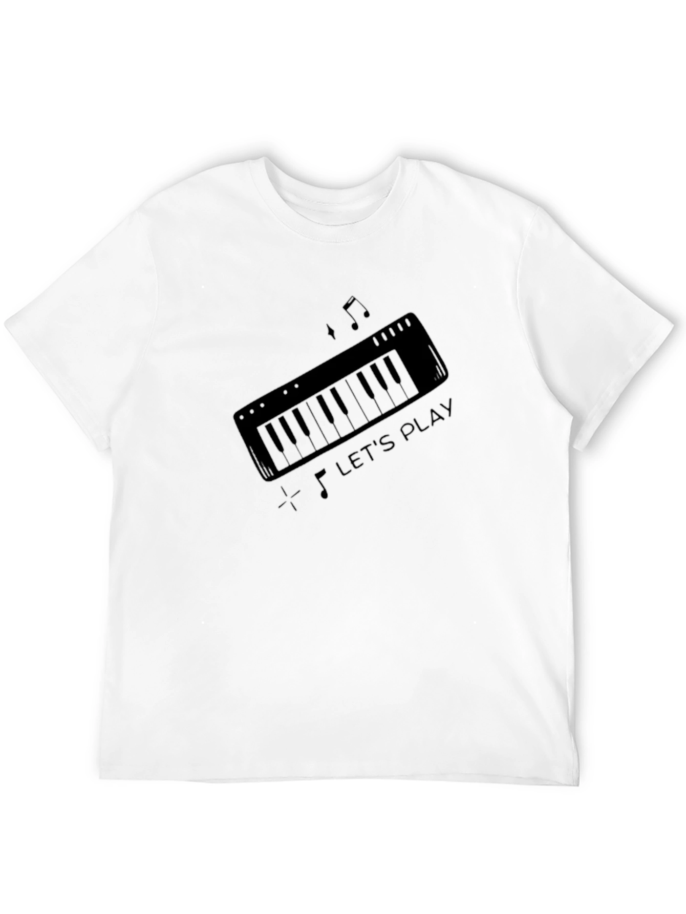 Lets Play Keyboard Graphic T-Shirt