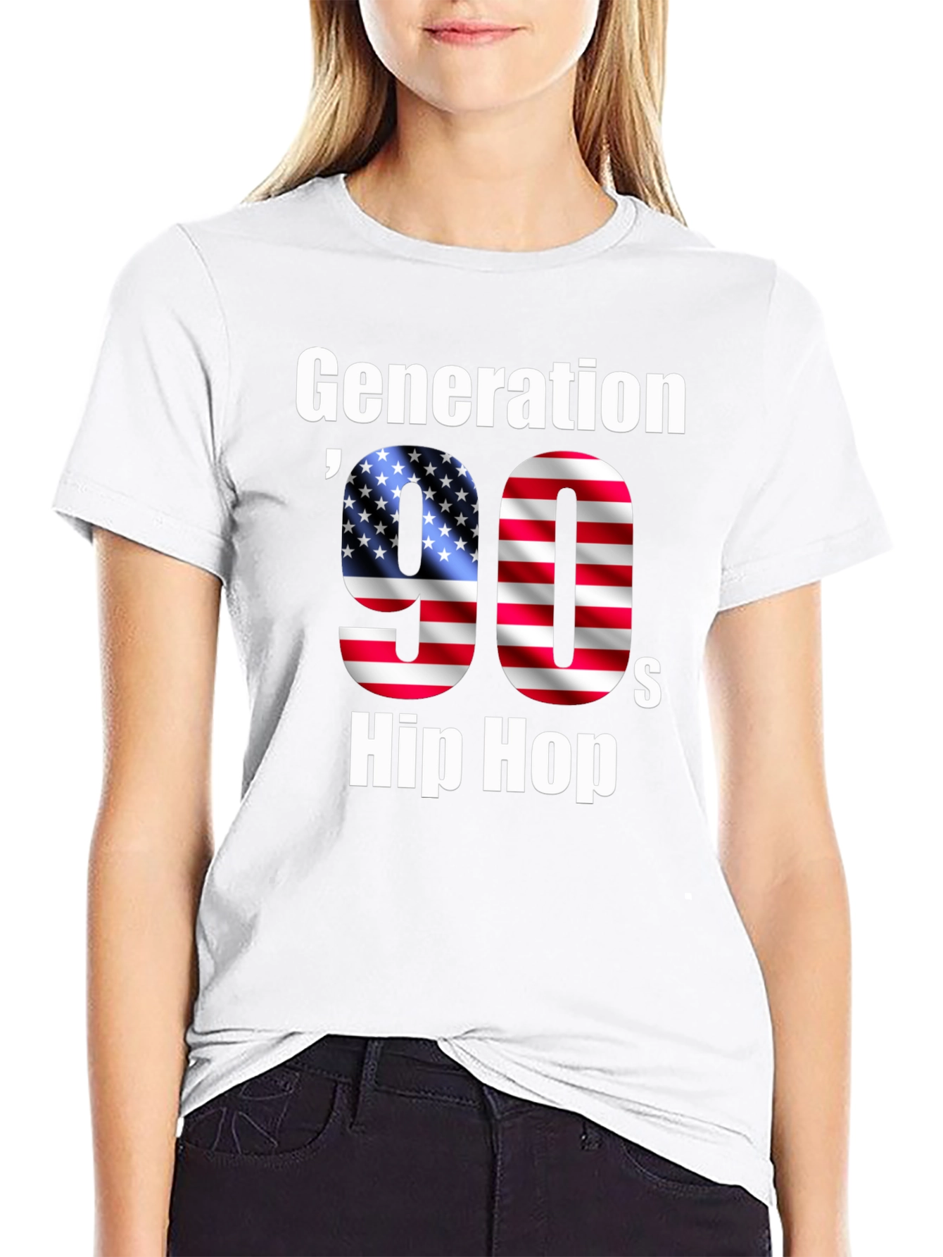 Generation 90s Hip Hop Graphic T-Shirt