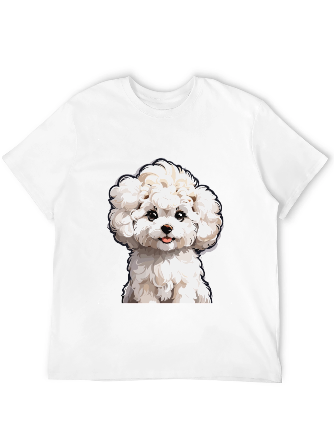 Cute Dog Graphic T-Shirt - Black Cotton Tee