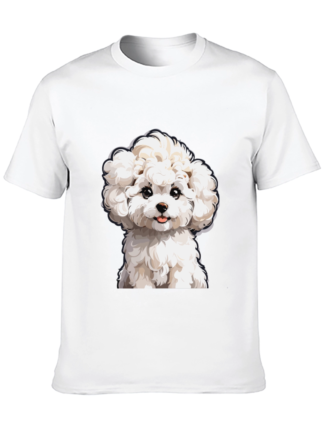 Cute Dog Graphic T-Shirt - Black Cotton Tee