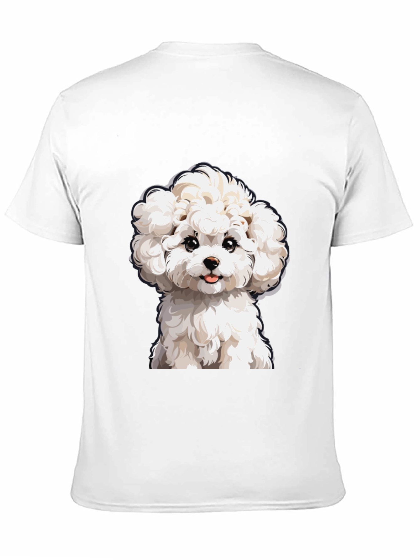 Cute Dog Graphic T-Shirt - Black Cotton Tee