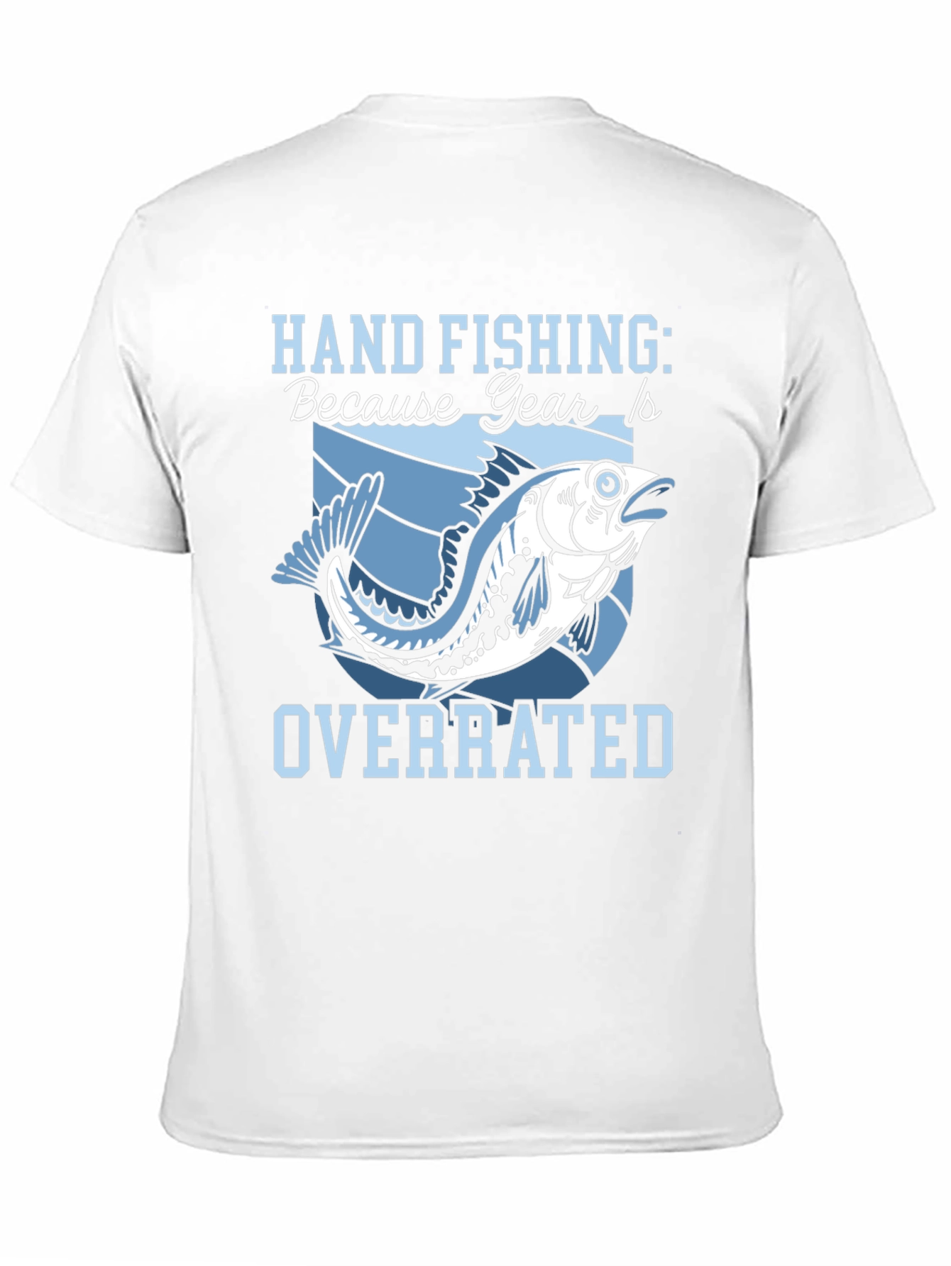 Hand Fishing Overrated Black T-Shirt