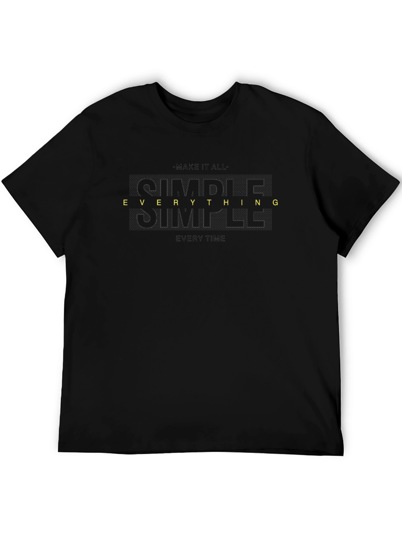 Simple Everything Tee - Black Graphic T-Shirt