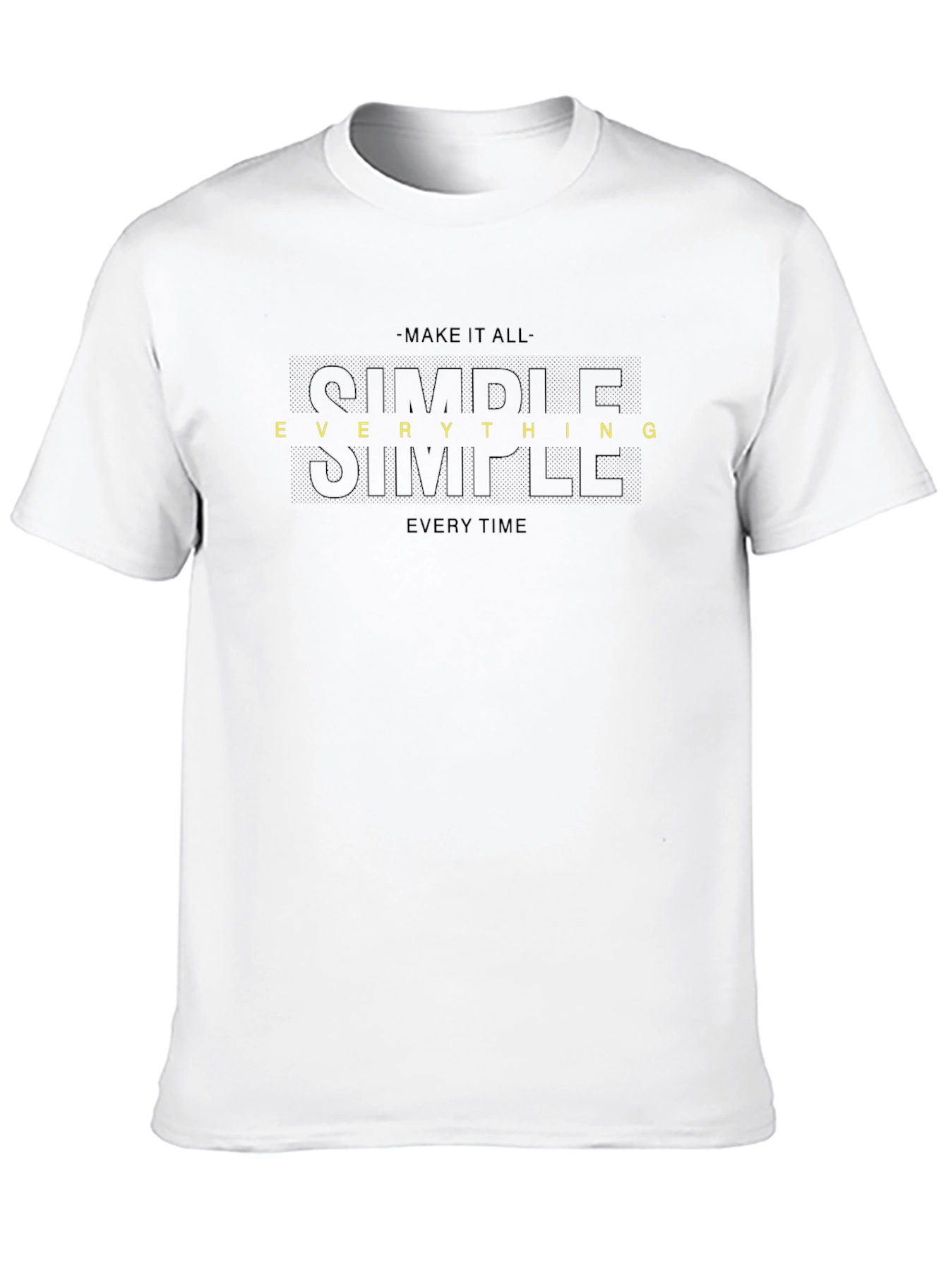 Simple Everything Tee - Black Graphic T-Shirt