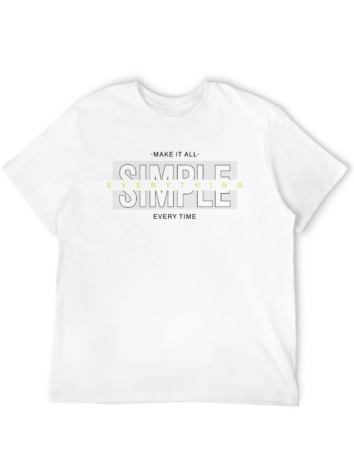 Simple Everything Tee - Black Graphic T-Shirt