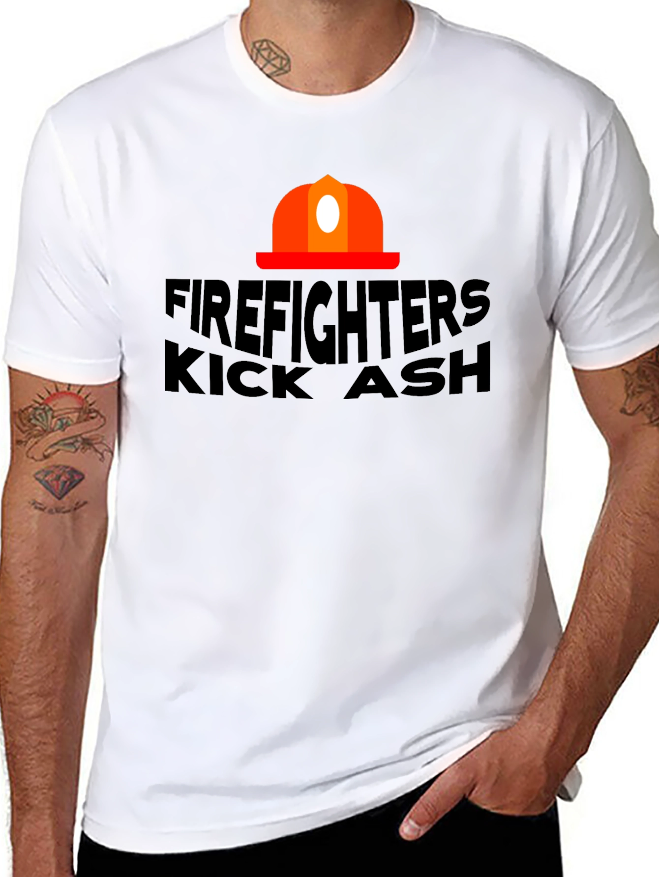 Firefighters Kick Ash T-Shirt - Bold Graphic Tee