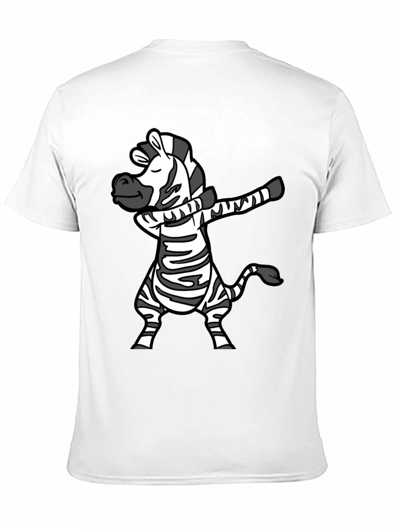 Dabbing Zebra T-Shirt - Fun Cartoon Animal Tee