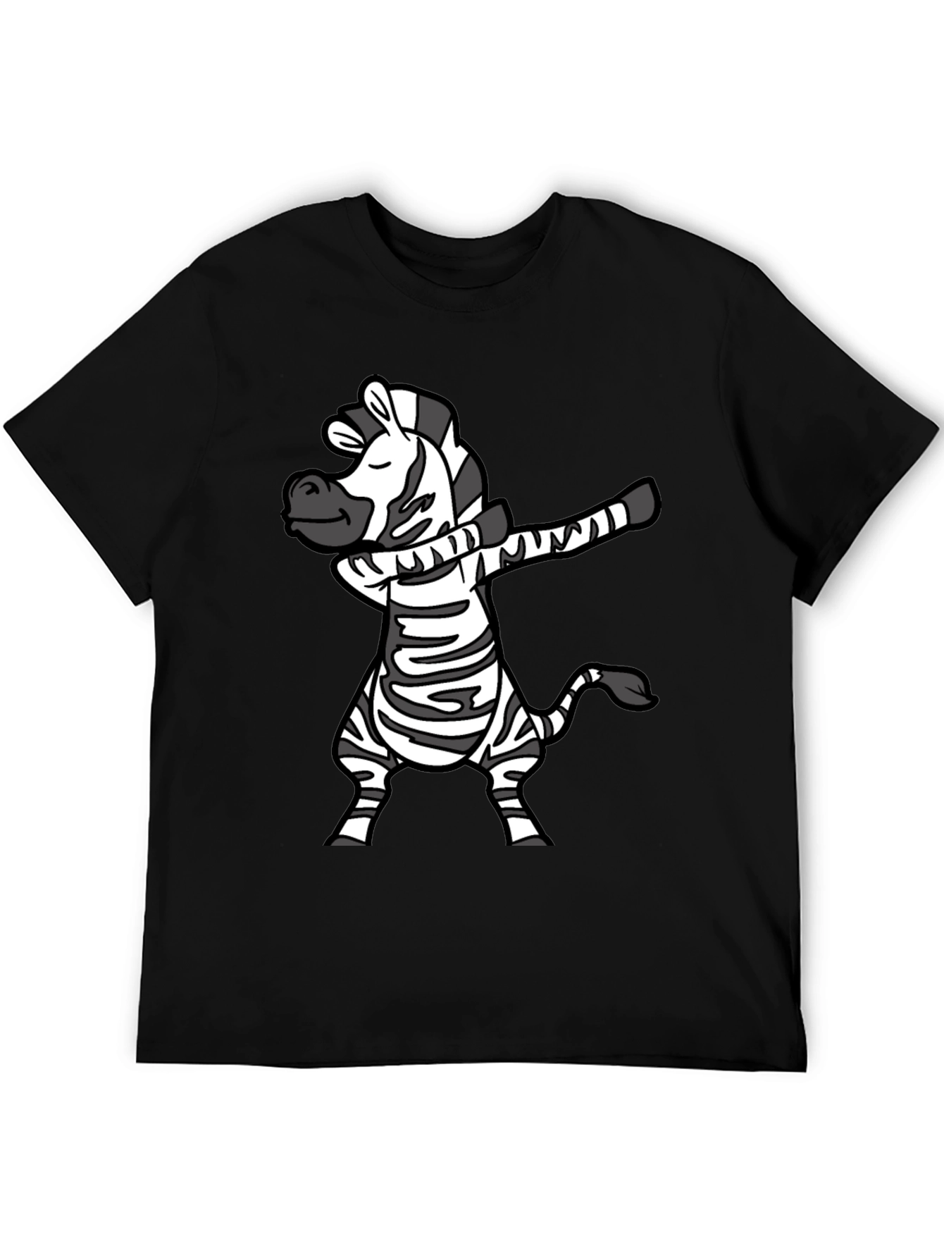 Dabbing Zebra T-Shirt - Fun Cartoon Animal Tee