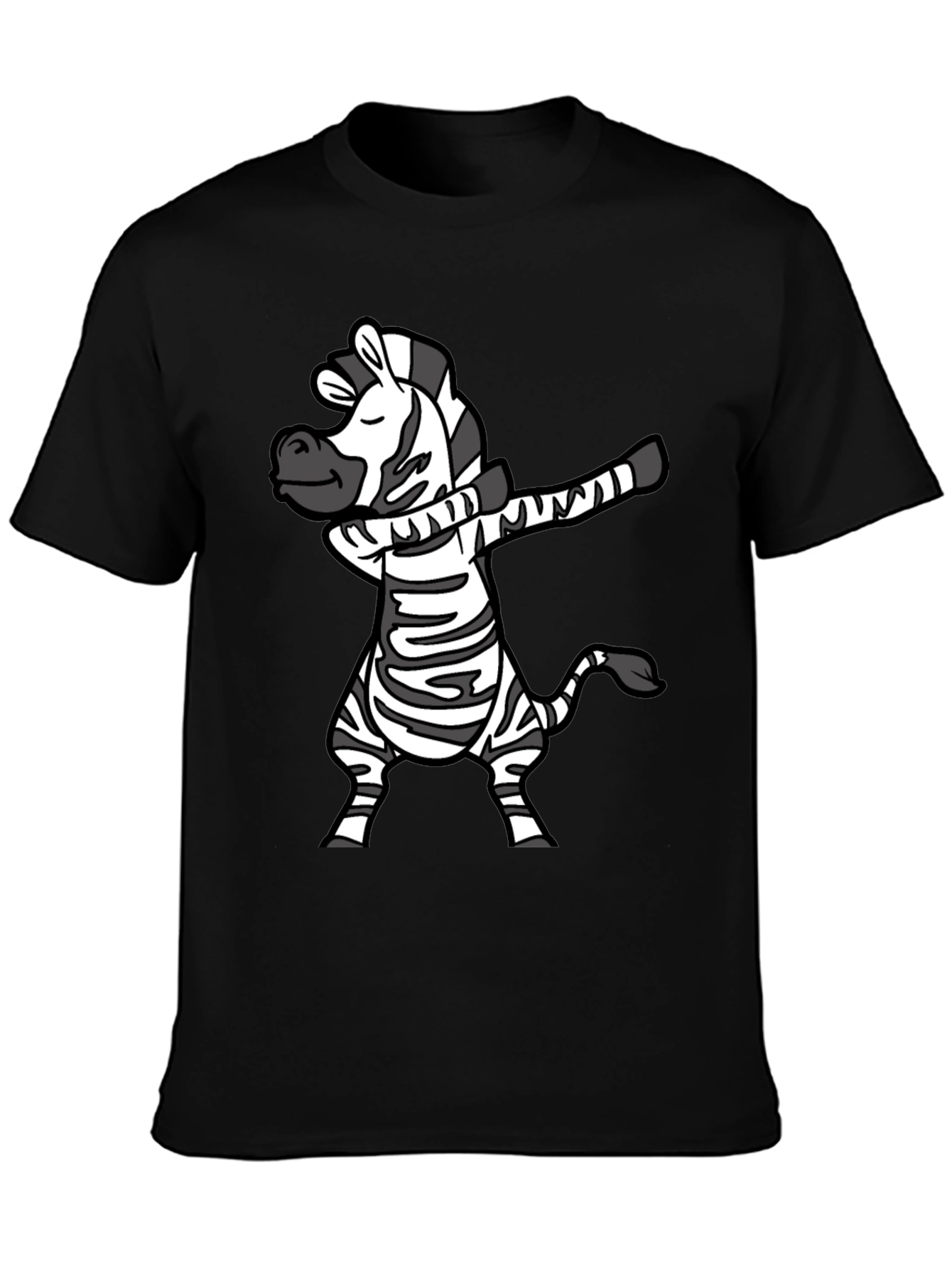 Dabbing Zebra T-Shirt - Fun Cartoon Animal Tee