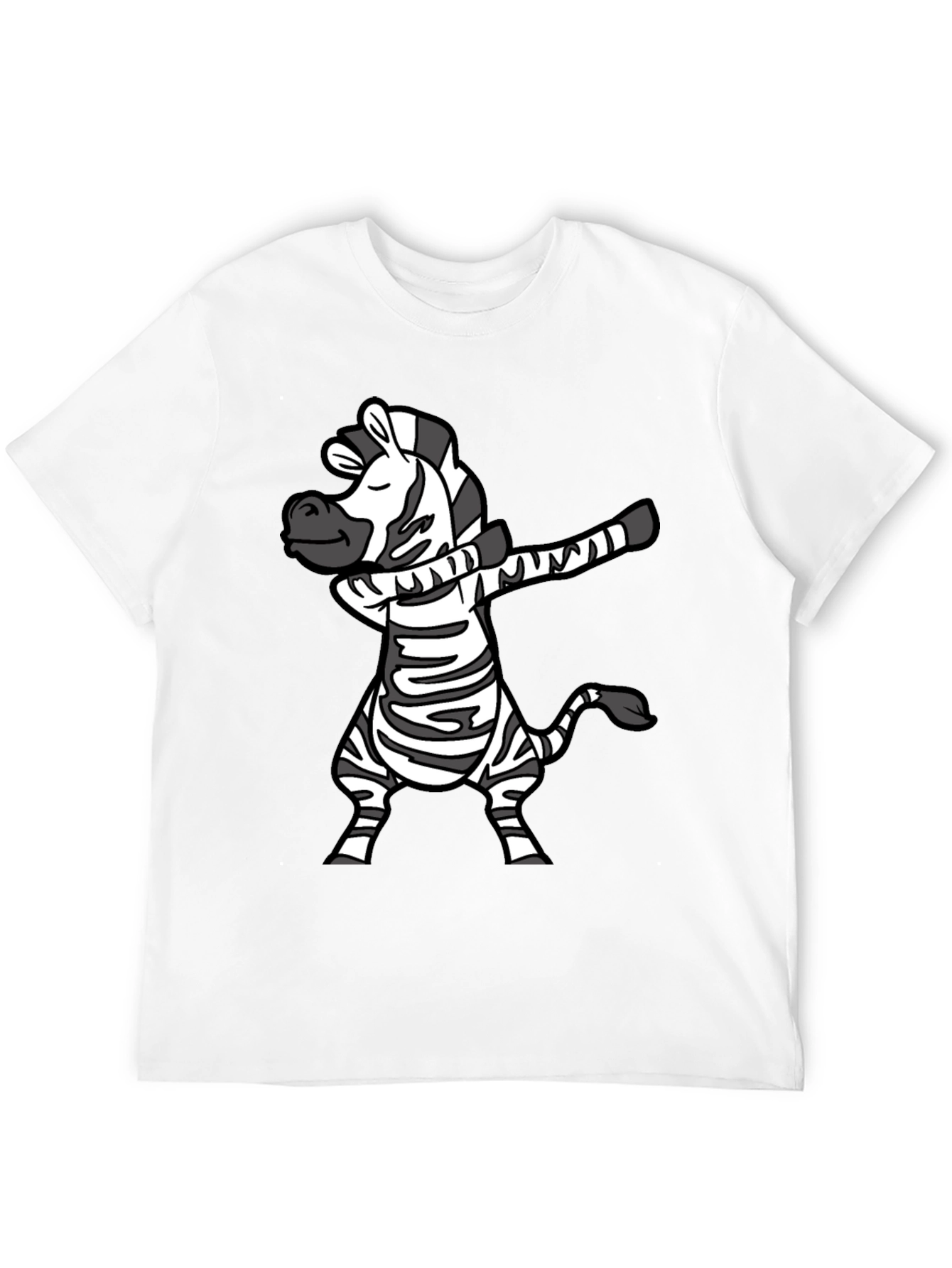 Dabbing Zebra T-Shirt - Fun Cartoon Animal Tee