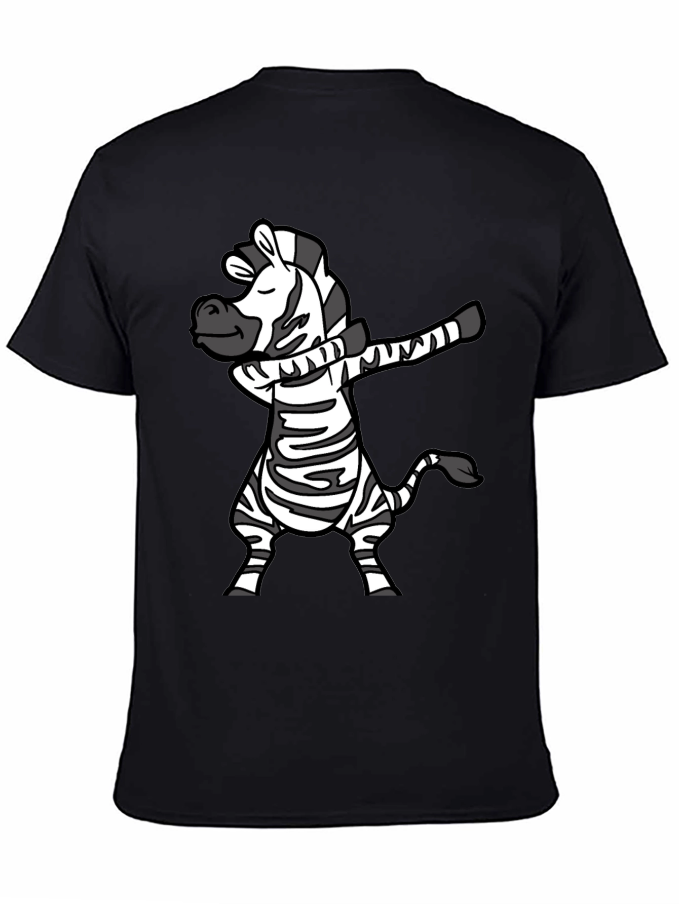 Dabbing Zebra T-Shirt - Fun Cartoon Animal Tee