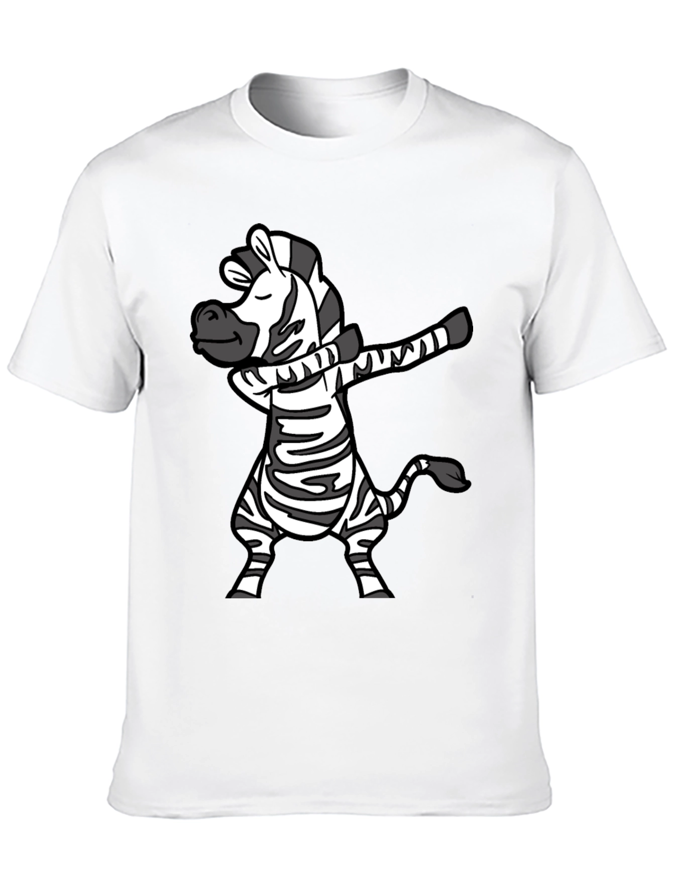 Dabbing Zebra T-Shirt - Fun Cartoon Animal Tee