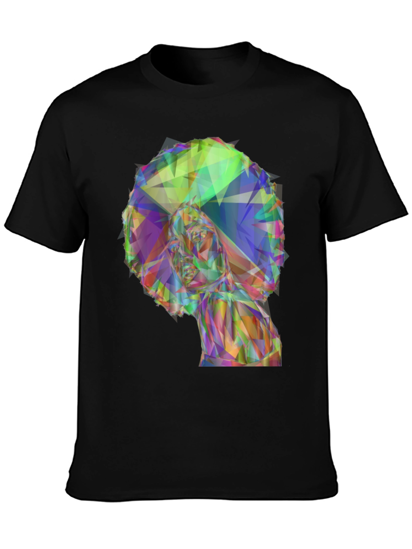 Geometric Afro Woman T-Shirt - Stylish Graphic Tee