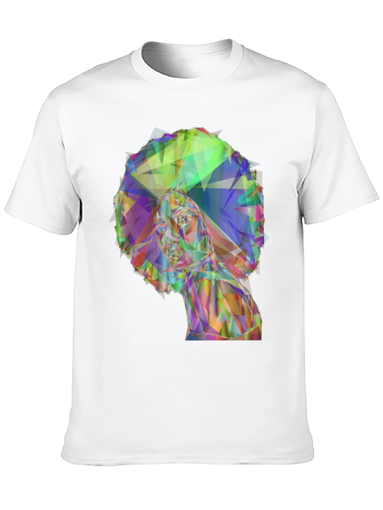 Geometric Afro Woman T-Shirt - Stylish Graphic Tee
