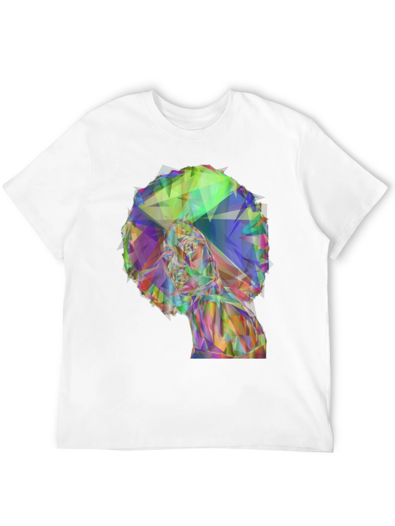 Geometric Afro Woman T-Shirt - Stylish Graphic Tee
