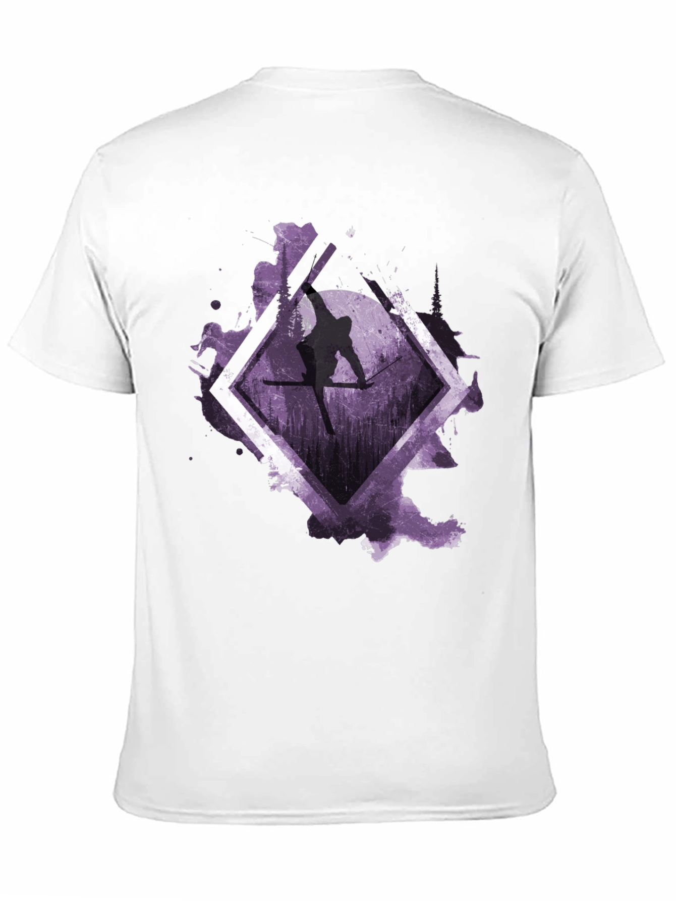Skiing Silhouette Graphic Tee