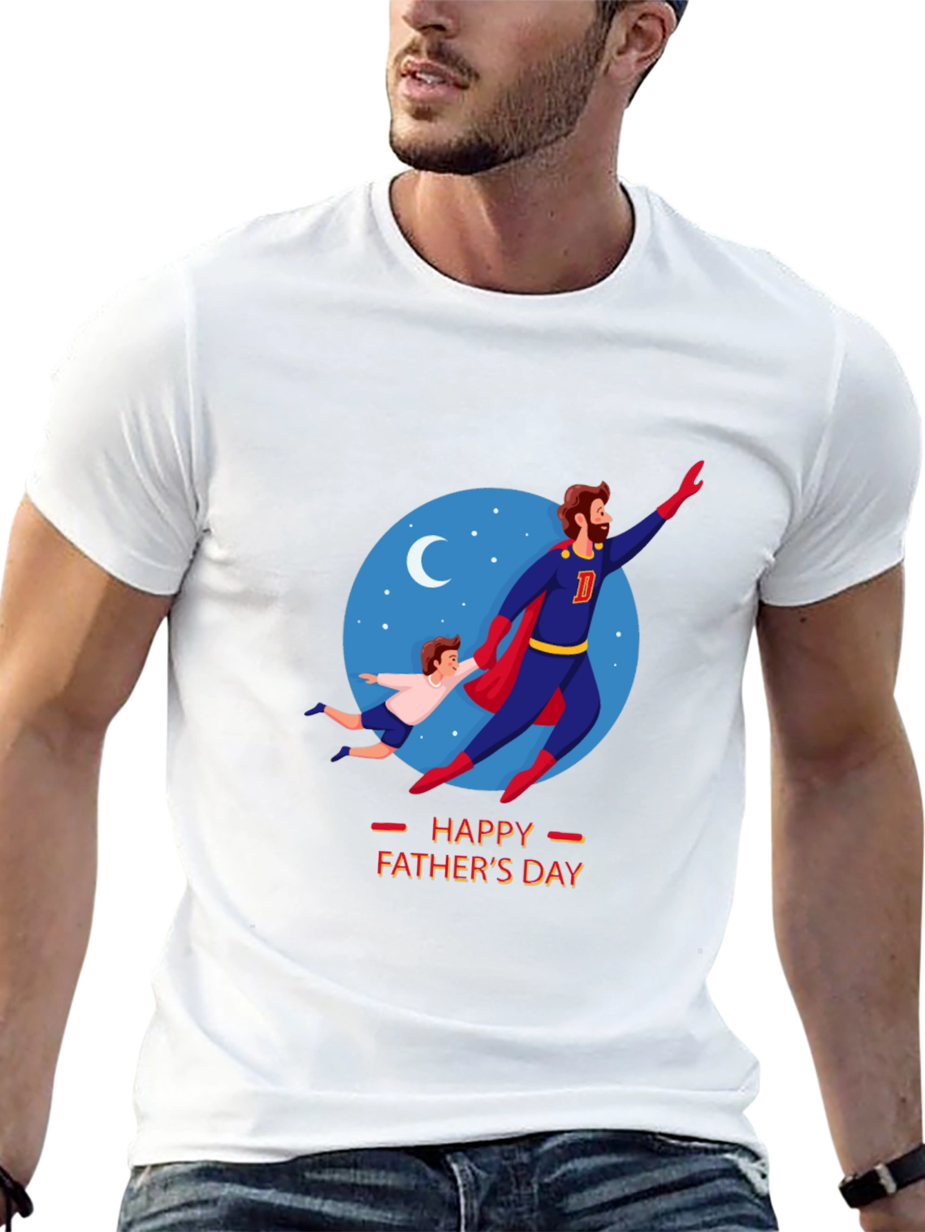 Happy Fathers Day Super Dad T-Shirt
