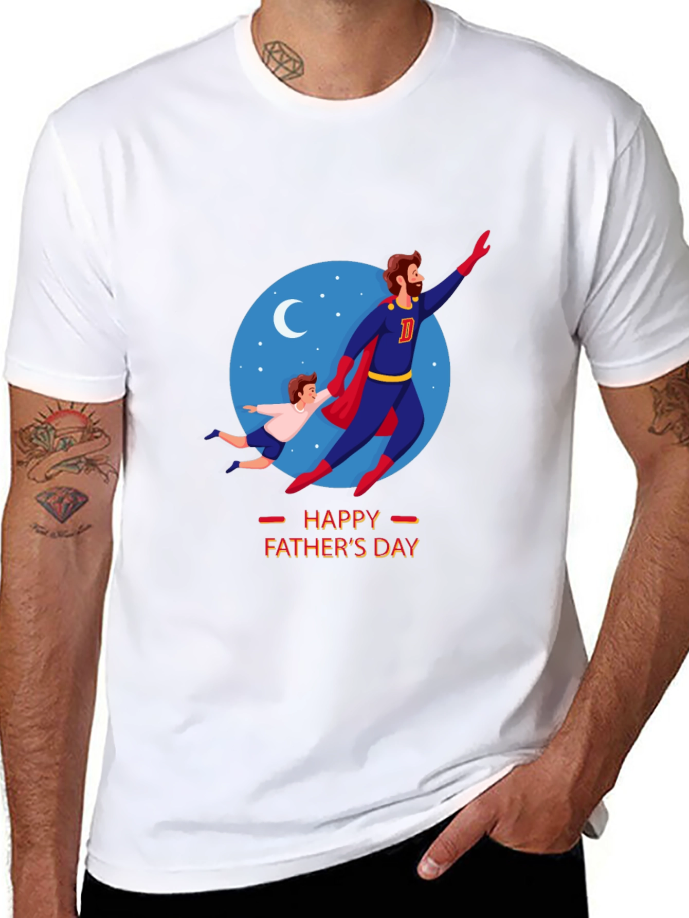 Happy Fathers Day Super Dad T-Shirt