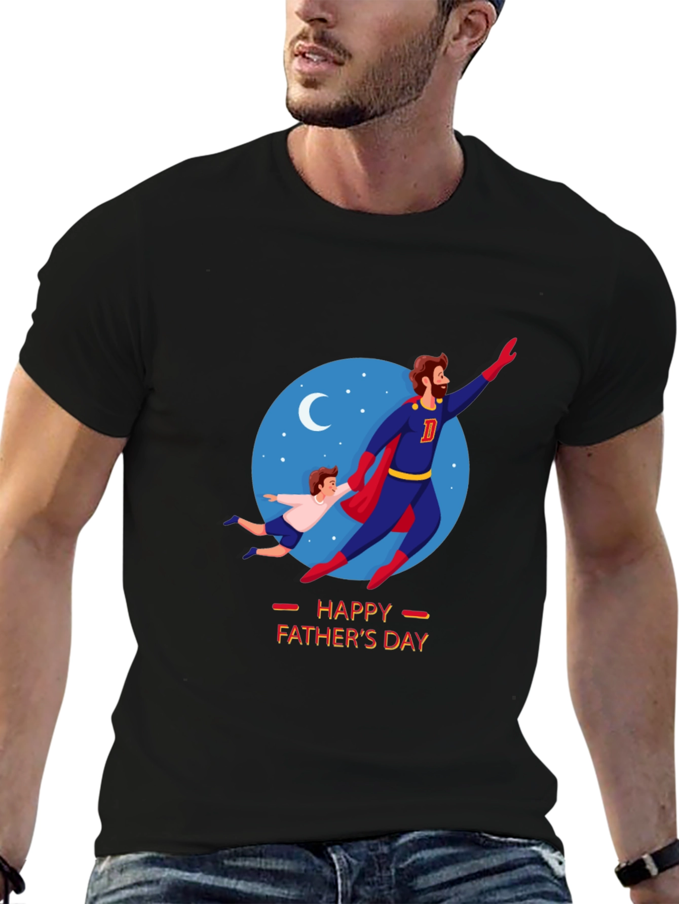Happy Fathers Day Super Dad T-Shirt