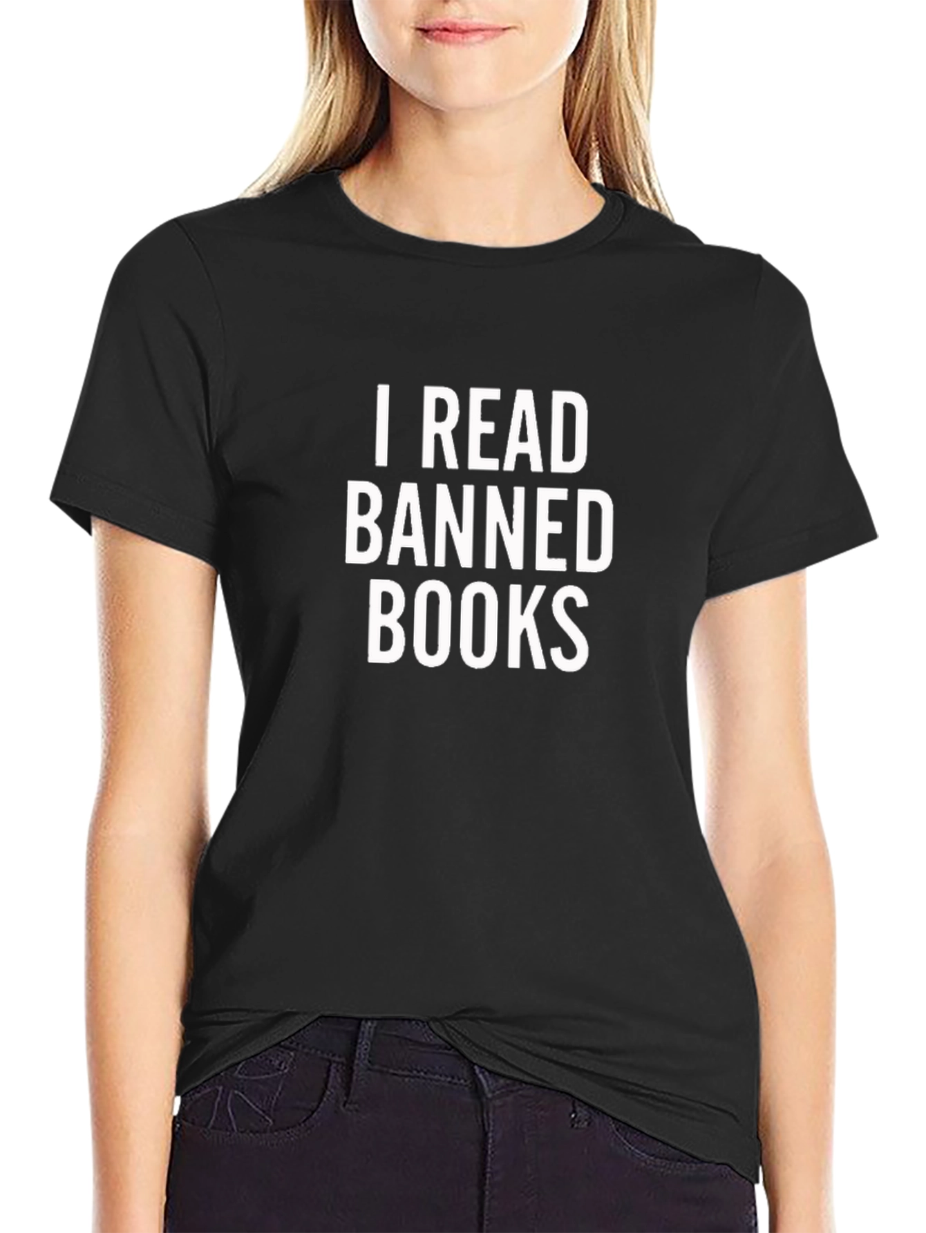 I Read Banned Books Graphic Tee - Black